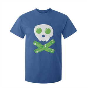 Funny St Patricks Day T Shirt For Kid Bacon & Eggs Skull & Crossbones TS10 Royal Blue Print Your Wear