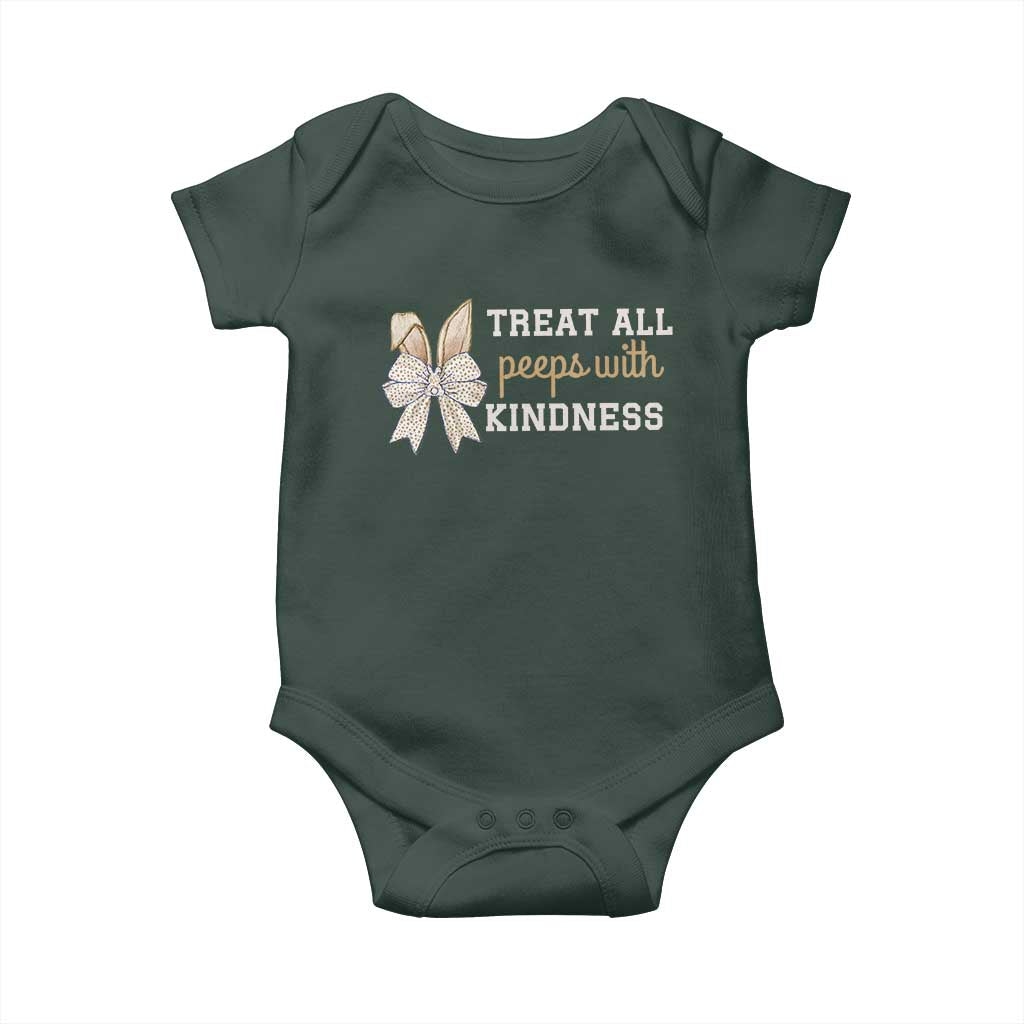 Bunny Coquette Ears Easter Teachers Baby Onesie Treat All Peeps With Kindness TS10 Print Your Wear