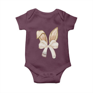 Easter Teachers Bunny Coquette Ears Baby Onesie TS10 Maroon Print Your Wear