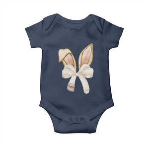 Easter Teachers Bunny Coquette Ears Baby Onesie TS10 Navy Print Your Wear