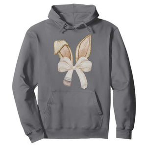 Easter Teachers Bunny Coquette Ears Hoodie TS10 Charcoal Print Your Wear