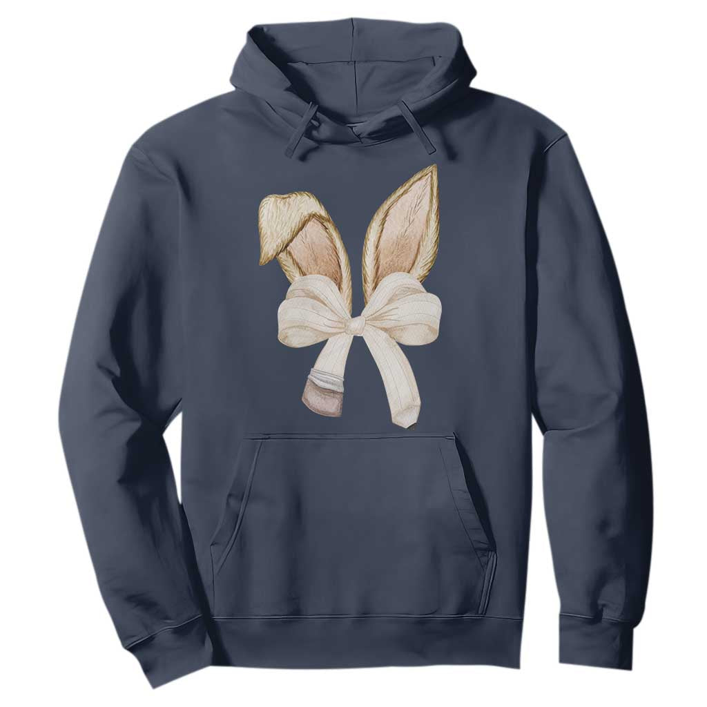 Easter Teachers Bunny Coquette Ears Hoodie TS10 Navy Print Your Wear