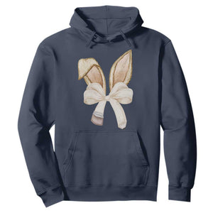 Easter Teachers Bunny Coquette Ears Hoodie TS10 Navy Print Your Wear