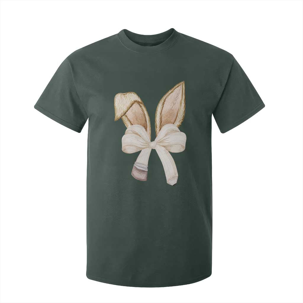 Easter Teachers Bunny Coquette Ears T Shirt For Kid TS10 Dark Forest Green Print Your Wear