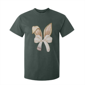 Easter Teachers Bunny Coquette Ears T Shirt For Kid TS10 Dark Forest Green Print Your Wear