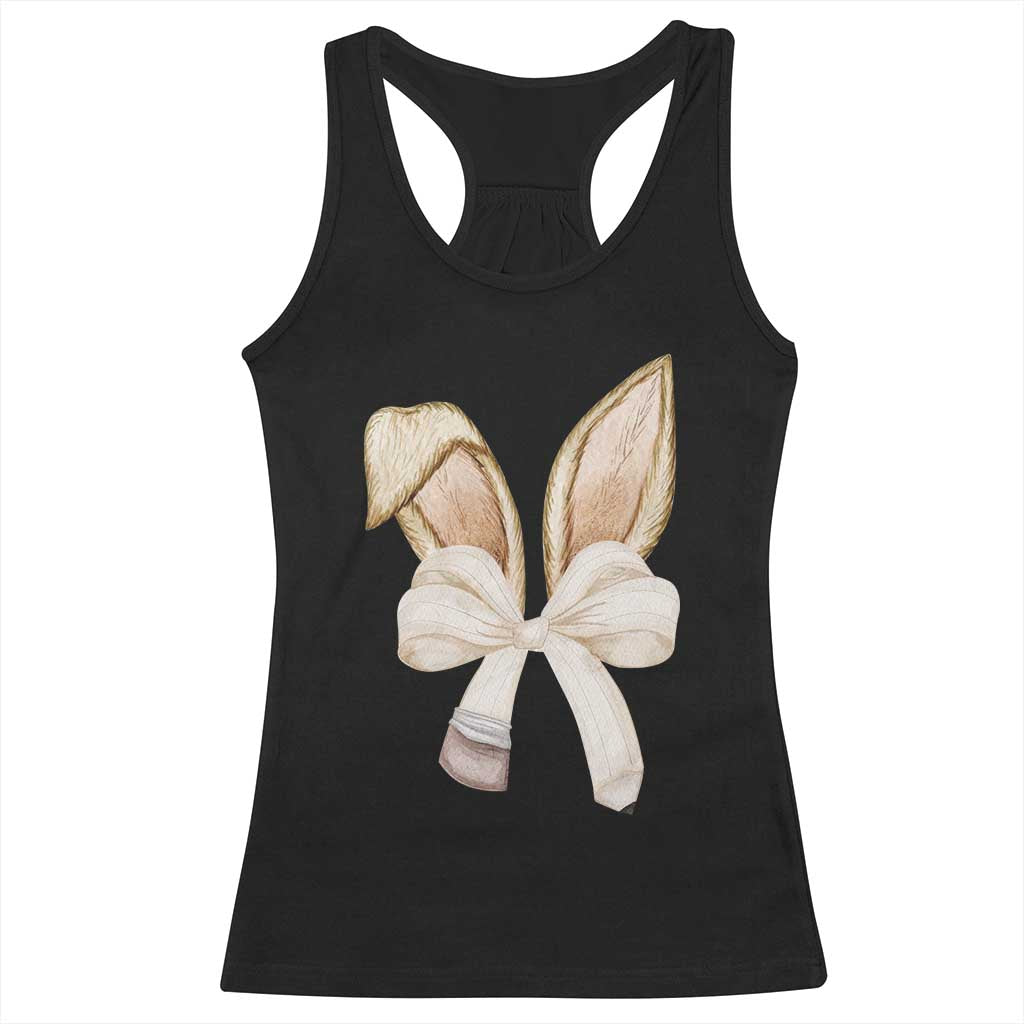 Easter Teachers Bunny Coquette Ears Racerback Tank Top TS10 Black Print Your Wear