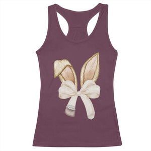 Easter Teachers Bunny Coquette Ears Racerback Tank Top TS10 Maroon Print Your Wear