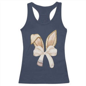 Easter Teachers Bunny Coquette Ears Racerback Tank Top TS10 Navy Print Your Wear