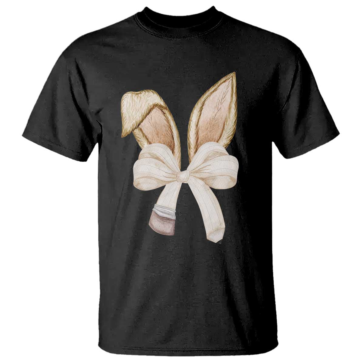 Easter Teachers Bunny Coquette Ears T Shirt TS10 Black Print Your Wear