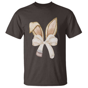 Easter Teachers Bunny Coquette Ears T Shirt TS10 Dark Chocolate Print Your Wear