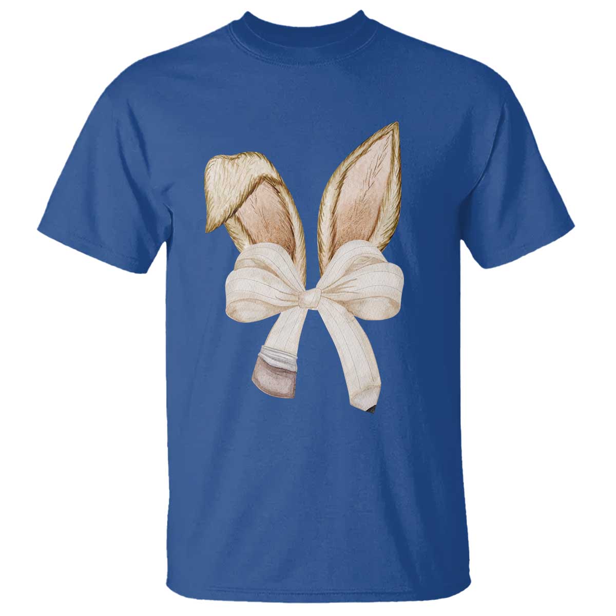 Easter Teachers Bunny Coquette Ears T Shirt TS10 Royal Blue Print Your Wear