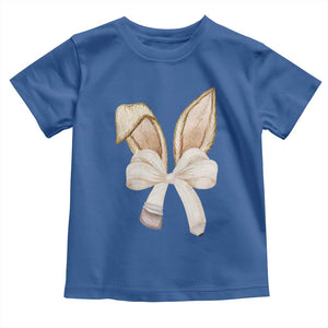 Easter Teachers Bunny Coquette Ears Toddler T Shirt TS10 Royal Blue Print Your Wear