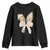 Easter Teachers Bunny Coquette Ears Youth Sweatshirt TS10 Black Print Your Wear