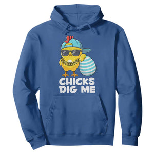 Funny Easter Hoodie Chicks Dig Me TS10 Royal Blue Print Your Wear