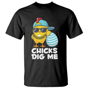 Funny Easter T Shirt Chicks Dig Me TS10 Black Print Your Wear
