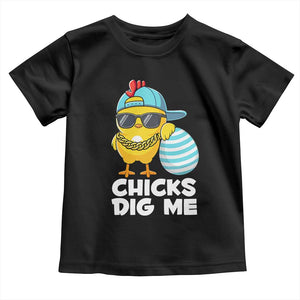 Funny Easter Toddler T Shirt Chicks Dig Me TS10 Black Print Your Wear