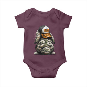 Camo Easter Bunny Baby Onesie Egg Hunter Kids TS10 Maroon Print Your Wear