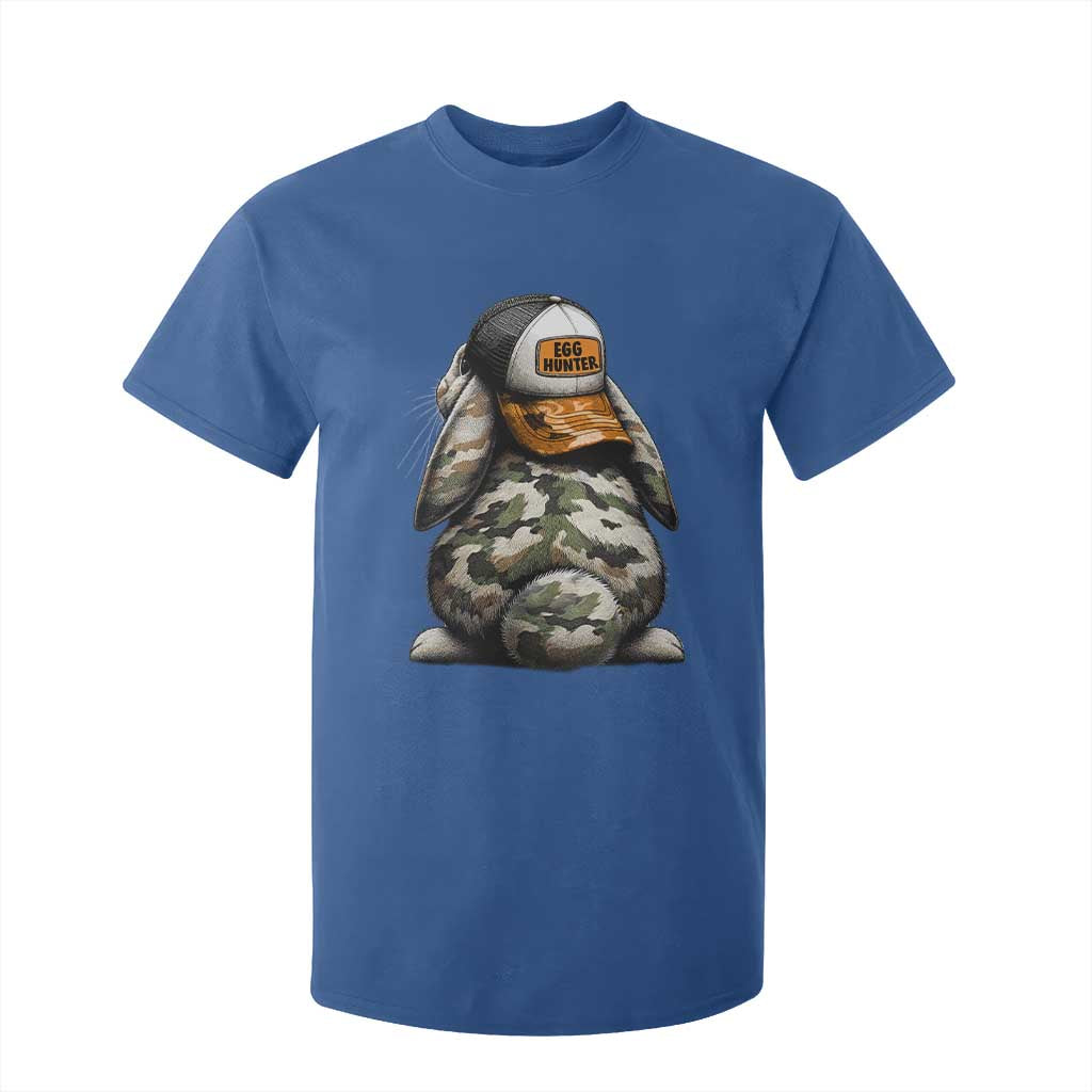 Camo Easter Bunny T Shirt For Kid Egg Hunter Kids TS10 Royal Blue Print Your Wear