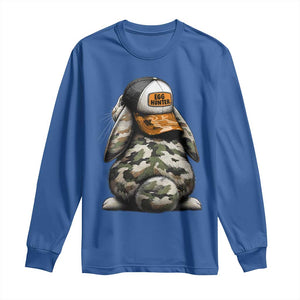 Camo Easter Bunny Long Sleeve Shirt Egg Hunter Kids TS10 Royal Blue Print Your Wear