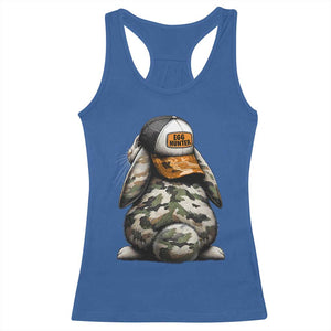 Camo Easter Bunny Racerback Tank Top Egg Hunter Kids TS10 Royal Blue Print Your Wear