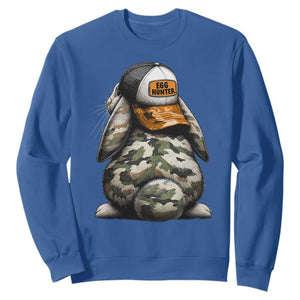 Camo Easter Bunny Sweatshirt Egg Hunter Kids TS10 Royal Blue Print Your Wear