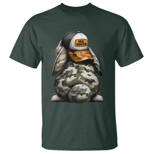 Camo Easter Bunny T Shirt Egg Hunter Kids TS10 Dark Forest Green Print Your Wear
