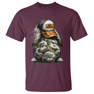Camo Easter Bunny T Shirt Egg Hunter Kids TS10 Maroon Print Your Wear