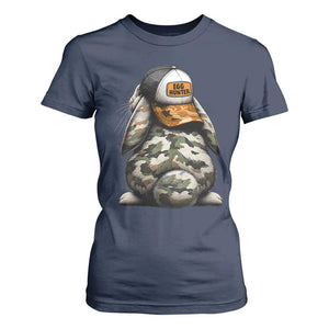 Camo Easter Bunny T Shirt For Women Egg Hunter Kids TS10 Navy Print Your Wear