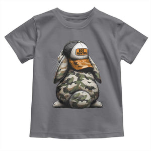 Camo Easter Bunny Toddler T Shirt Egg Hunter Kids TS10 Charcoal Print Your Wear