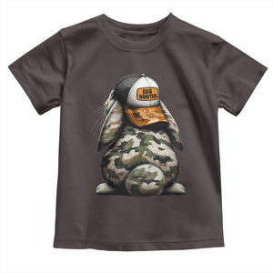 Camo Easter Bunny Toddler T Shirt Egg Hunter Kids TS10 Dark Chocolate Print Your Wear