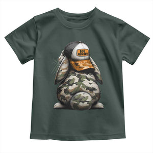 Camo Easter Bunny Toddler T Shirt Egg Hunter Kids TS10 Dark Forest Green Print Your Wear