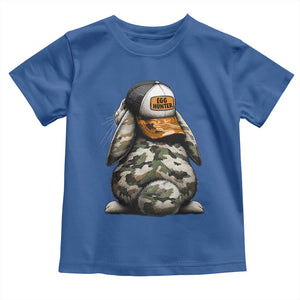 Camo Easter Bunny Toddler T Shirt Egg Hunter Kids TS10 Royal Blue Print Your Wear