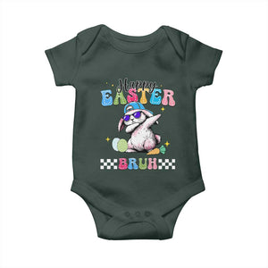 Happy Easter Bruh Baby Onesie Bunny Dabbing Rabbit Funny Kids Toddler Boys TS10 Print Your Wear