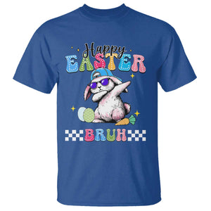 Happy Easter Bruh T Shirt Bunny Dabbing Rabbit Funny Kids Toddler Boys TS10 Royal Blue Print Your Wear