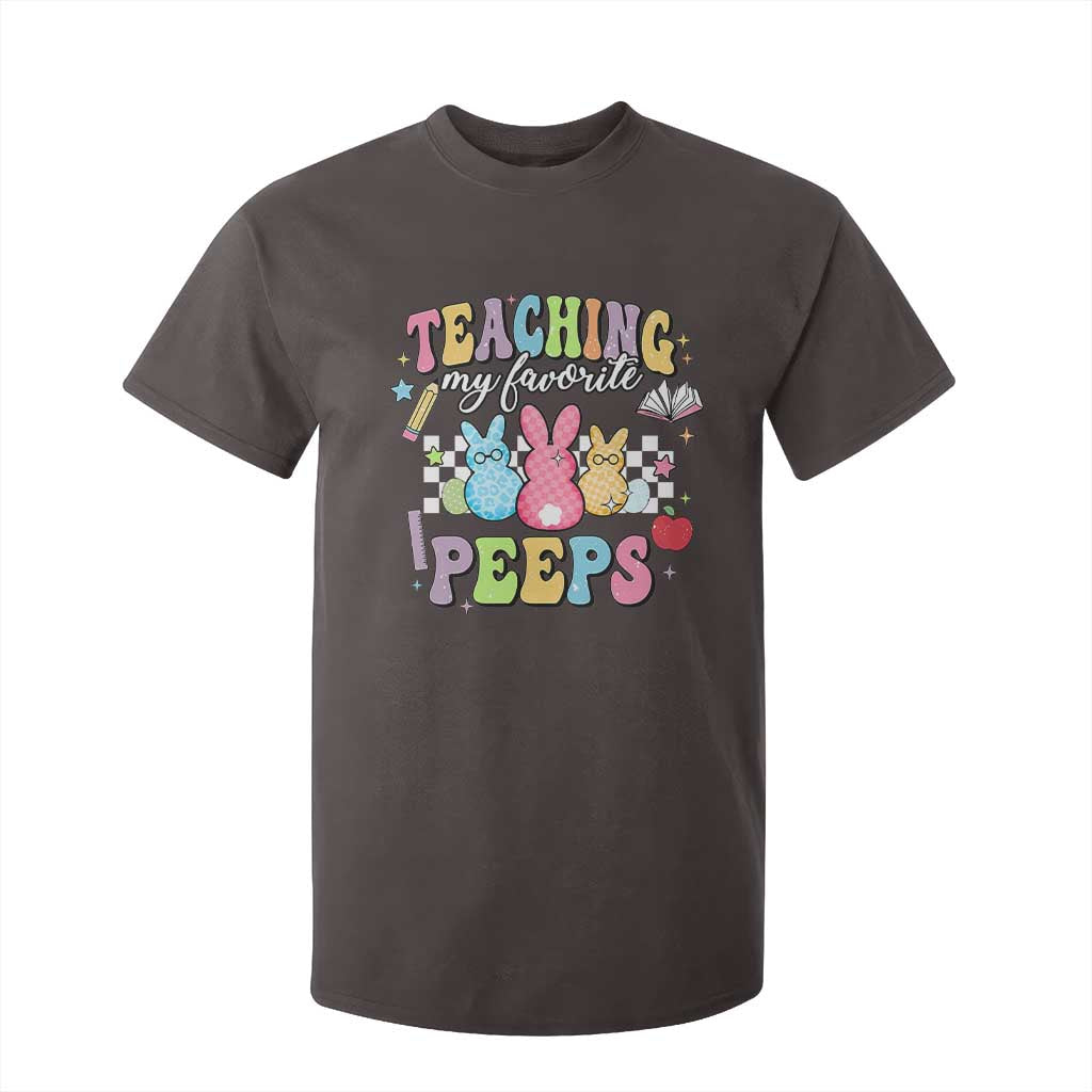 Easter Teacher T Shirt For Kid Teaching My Favorire Peeps TS10 Dark Chocolate Print Your Wear