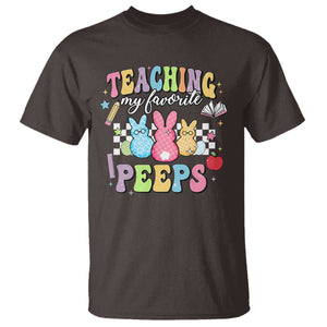 Easter Teacher T Shirt Teaching My Favorire Peeps TS10 Dark Chocolate Print Your Wear