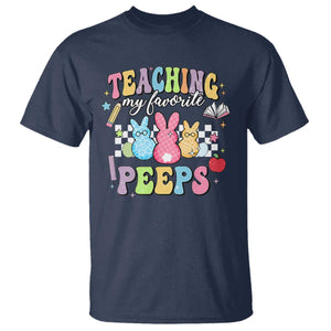 Easter Teacher T Shirt Teaching My Favorire Peeps TS10 Navy Print Your Wear
