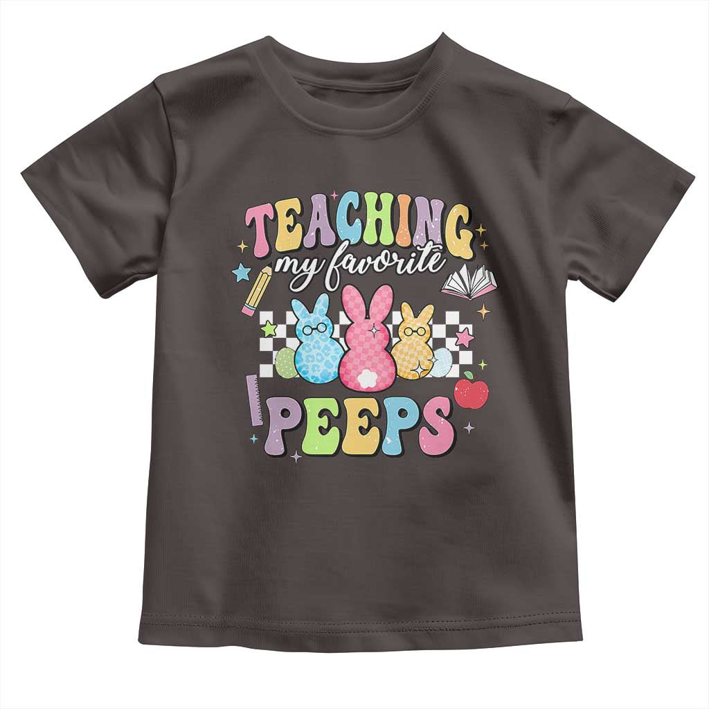 Easter Teacher Toddler T Shirt Teaching My Favorire Peeps TS10 Dark Chocolate Print Your Wear