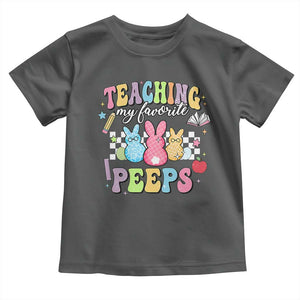 Easter Teacher Toddler T Shirt Teaching My Favorire Peeps TS10 Dark Heather Print Your Wear
