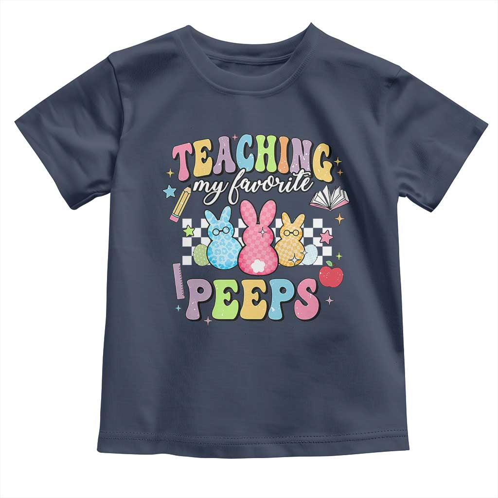 Easter Teacher Toddler T Shirt Teaching My Favorire Peeps TS10 Navy Print Your Wear