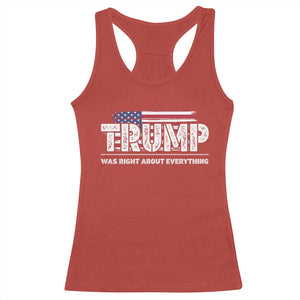 Trump Was Right about Everything Racerback Tank Top American Flag TS10 Red Print Your Wear