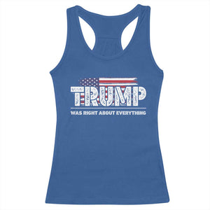 Trump Was Right about Everything Racerback Tank Top American Flag TS10 Royal Blue Print Your Wear