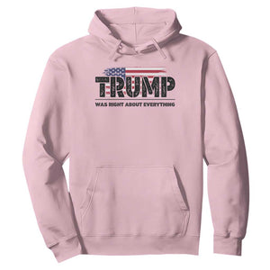 Trump Was Right About Everything Hoodie USA American Flag TS10 Light Pink Print Your Wear