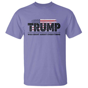 Trump Was Right About Everything T Shirt USA American Flag TS10 Violet Print Your Wear