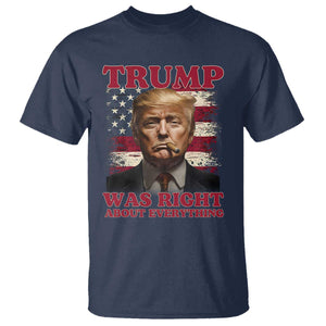 Donald Trump Was Right About Everything T Shirt USA Flag TS10 Navy Print Your Wear