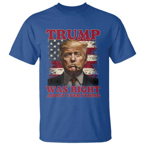 Donald Trump Was Right About Everything T Shirt USA Flag TS10 Royal Blue Print Your Wear