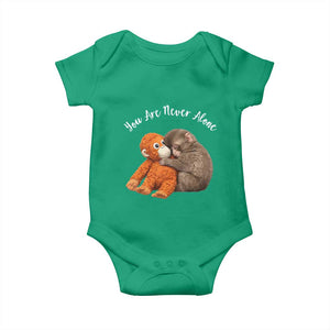 Viral Punch Monkey Baby Onesie Cute Baby Monkey With Plush Toy Animal Lovers TS10 Irish Green Print Your Wear