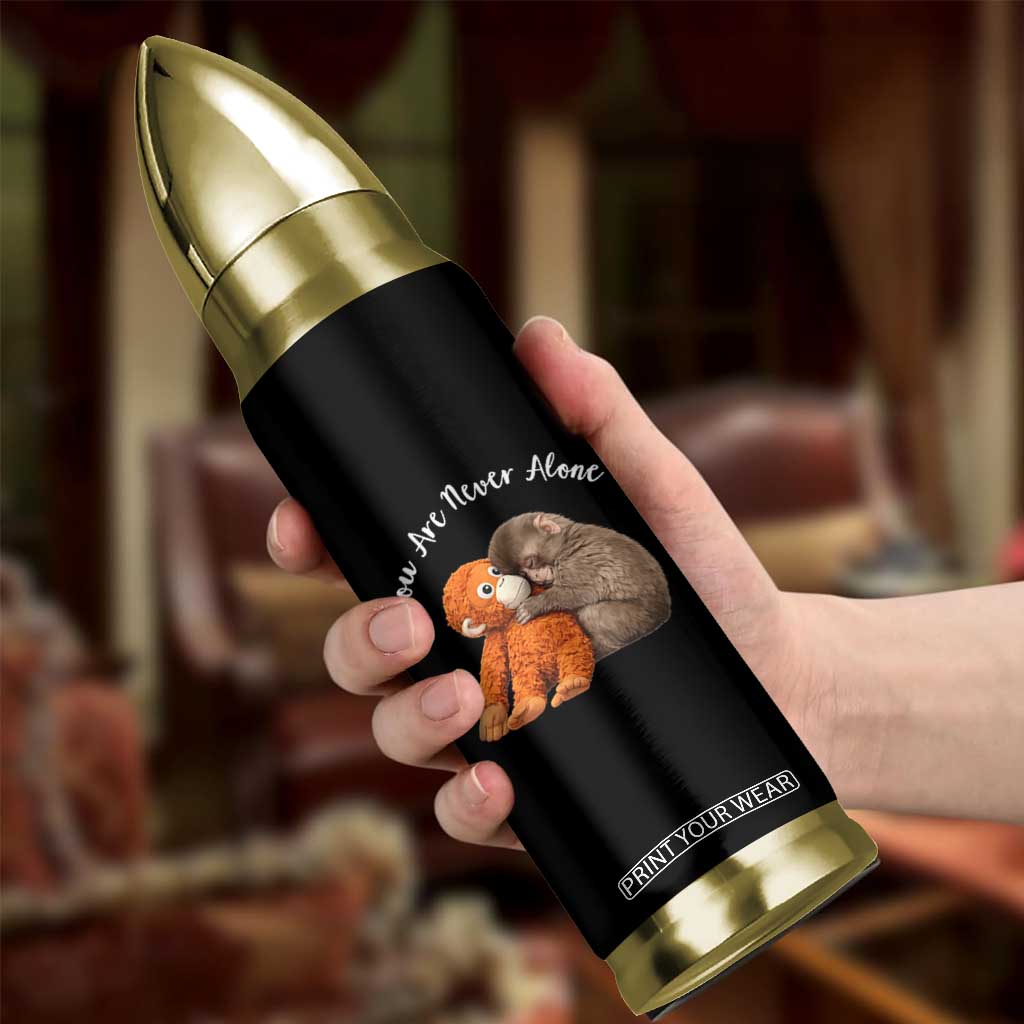 Viral Punch Monkey Bullet Tumbler Cute Baby Monkey With Plush Toy Animal Lovers TS10 Print Your Wear