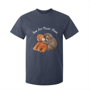 Viral Punch Monkey T Shirt For Kid Cute Baby Monkey With Plush Toy Animal Lovers TS10 Navy Print Your Wear