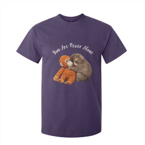 Viral Punch Monkey T Shirt For Kid Cute Baby Monkey With Plush Toy Animal Lovers TS10 Purple Print Your Wear